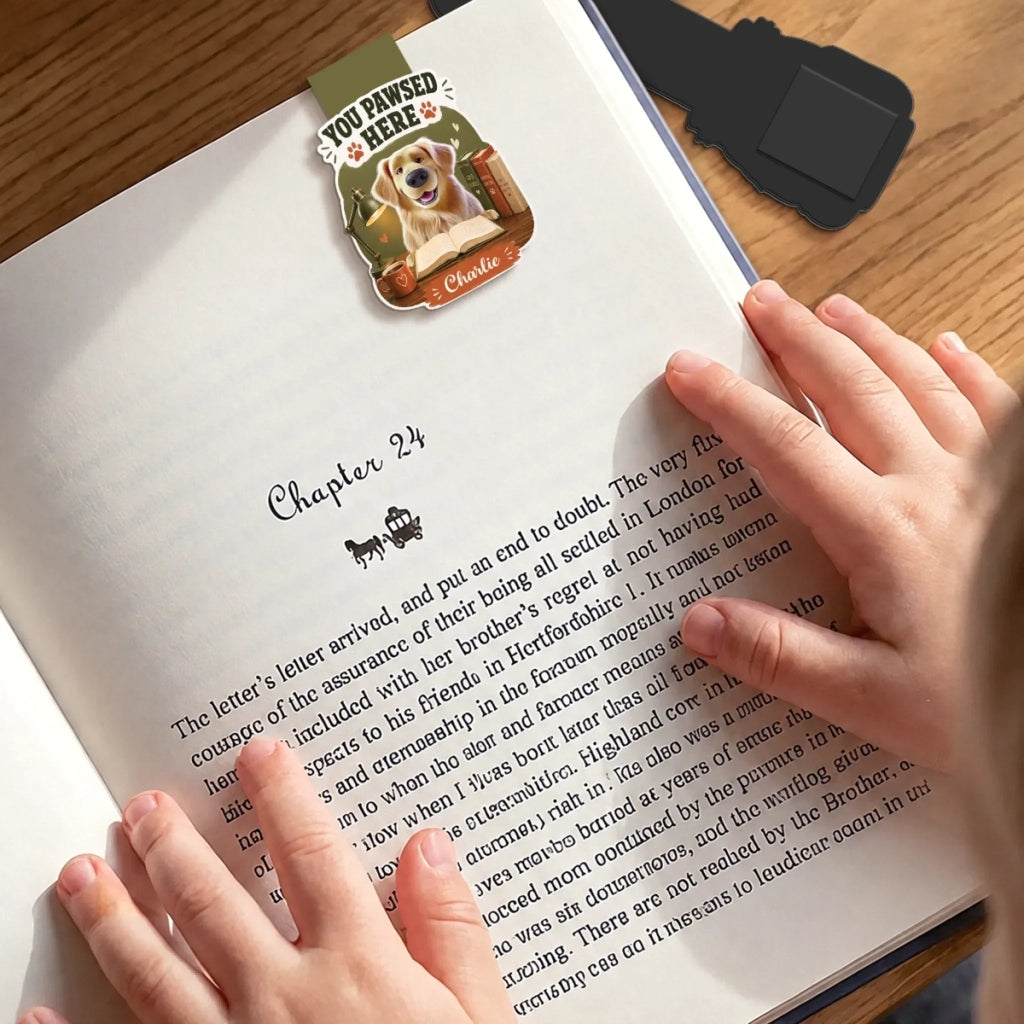 Custom Shaped Magnetic Bookmark - Personalized  Bookish Gifts For  Book Lovers, Bookworms, Dog Dad And Mom, Cat Owners - Bookish Happy Hours