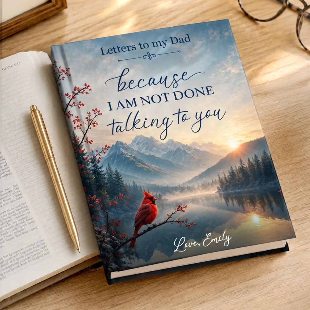 Custom Hardcover Journal - Personalized  Memorial Sympathy Gifts For Loss Of Mom, Dad - Forever Remembered Always Loved