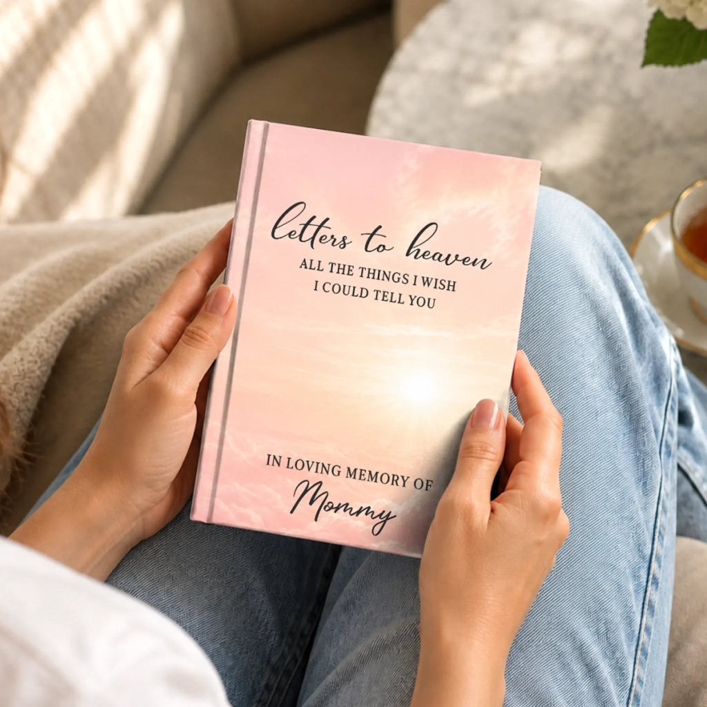 Custom Hardcover Journal - Personalized  Memorial Sympathy Gifts For Loss Of Mom, Dad - Your Love Lives On