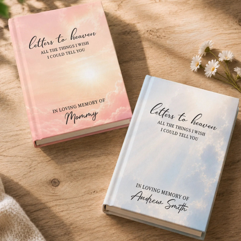 Custom Hardcover Journal - Personalized  Memorial Sympathy Gifts For Loss Of Mom, Dad - Your Love Lives On