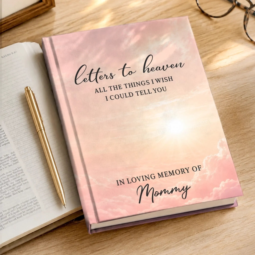 Custom Hardcover Journal - Personalized  Memorial Sympathy Gifts For Loss Of Mom, Dad - Your Love Lives On