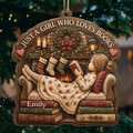 Custom Wood Ornament - Personalized Christmas  Bookish Gifts For Book Lovers, Bookworms, Readers - My Weekend Is Fully Booked