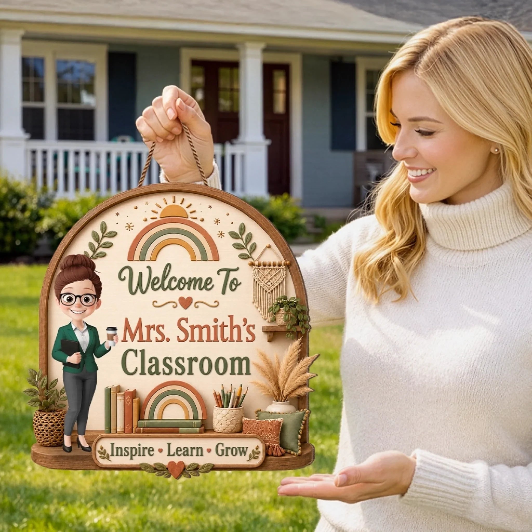 Custom Classroom Decor Wood Sign - Personalized Back To School Gifts For Teachers - Little Moments, Big Impact