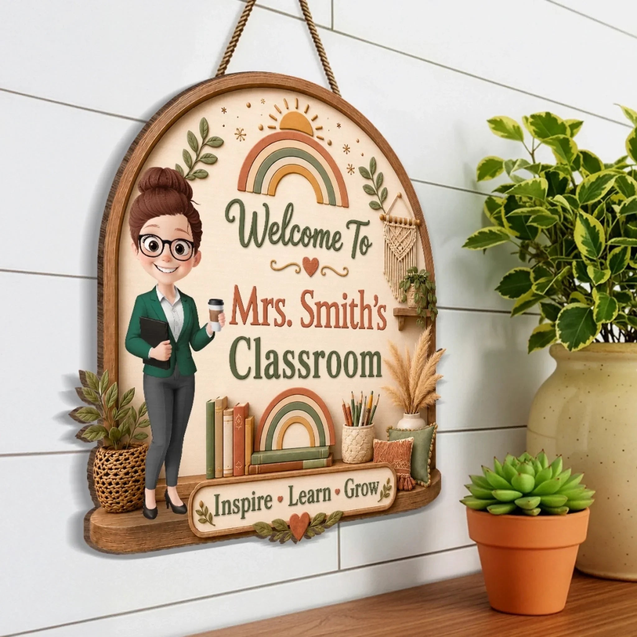Custom Classroom Decor Wood Sign - Personalized Back To School Gifts For Teachers - Little Moments, Big Impact
