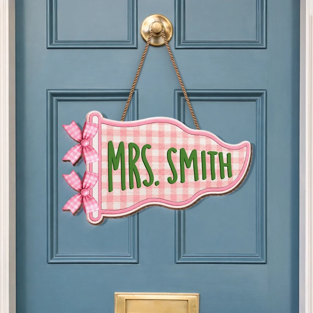 Custom Classroom Decor Wood Sign - Personalized Back To School Gifts For Teachers - Love In Every Lesson