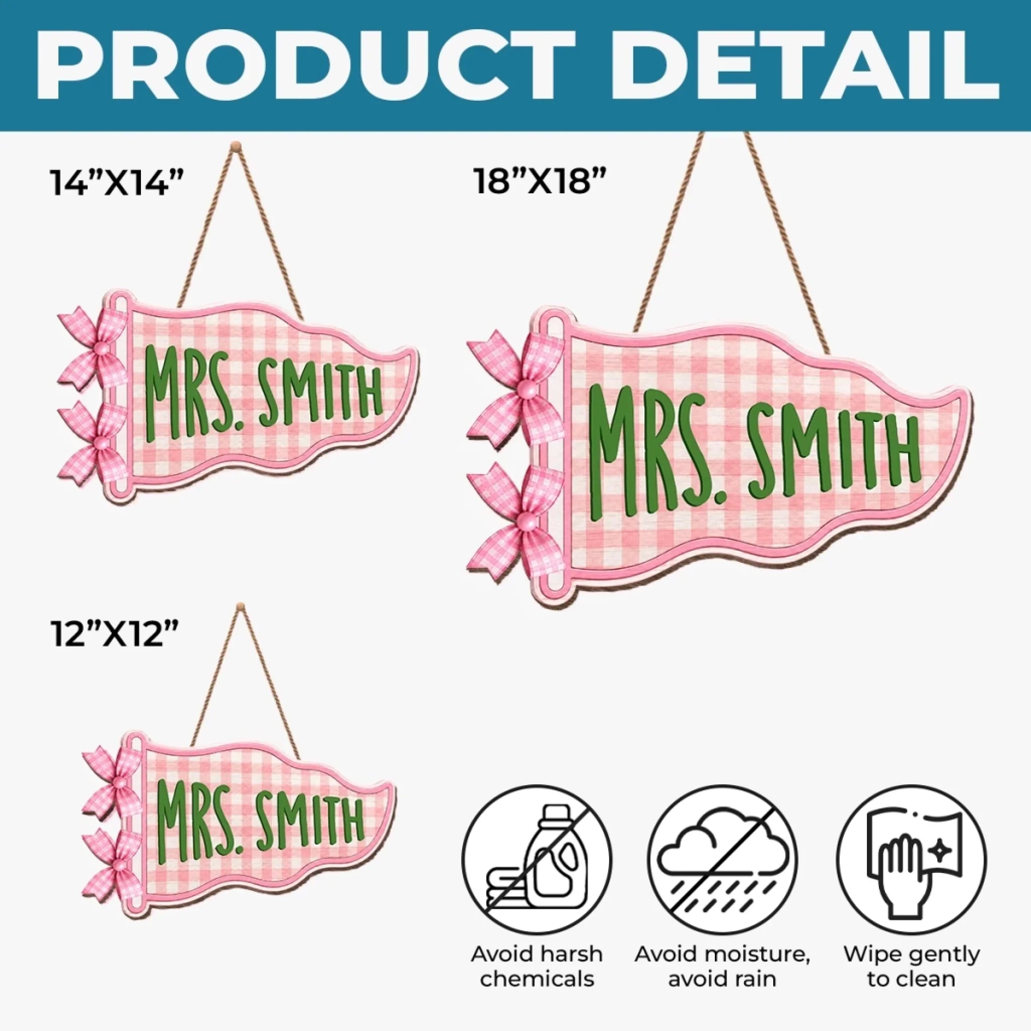 Custom Classroom Decor Wood Sign - Personalized Back To School Gifts For Teachers - Love In Every Lesson
