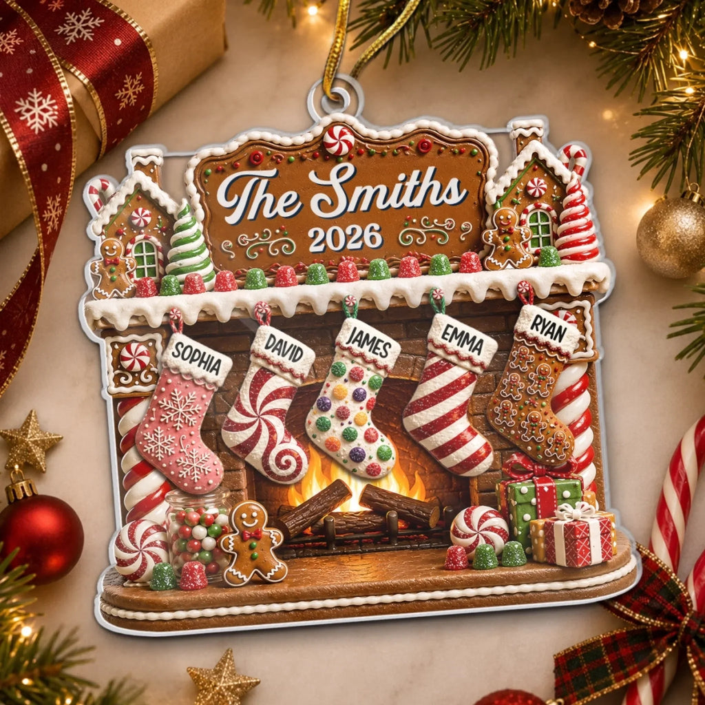 Custom Acrylic Ornament - Personalized Christmas Birthday Gifts For Mom, Dad, Brother, Sister - Christmas Feels Like Home