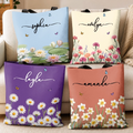 Custom All-Over Print Tote Bag - Personalized Birthday Gifts For Wife, Daughter, Besties, Sisters, Granddaughter, Grandma, Mom, Yourself - Wildflowers In Heart