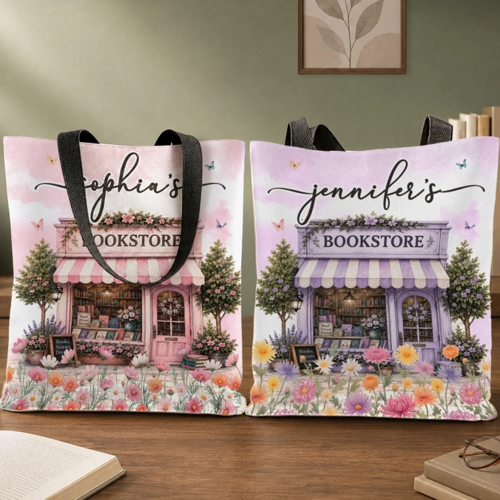 Custom All-Over Print Tote Bag - Personalized Bookish Gifts For Book Lovers, Bookworms, Readers - Every Page Holds Magic