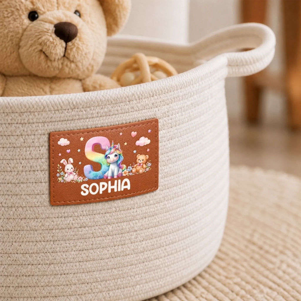 Custom Woven Rope Basket - Personalized Birthday Gifts For Kids - Little Dreams Big Smiles