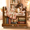 Custom 2-Layered Wooden Plaque - Personalized Bookish Gifts For Book Lovers, Bookworms, Readers - One More Story Awaits