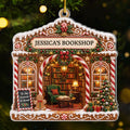 Custom Acrylic Ornament - Personalized Christmas Bookish Gifts For Book Lovers, Bookworms, Readers - Books Are My Sanctuary