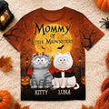 Custom Pumpkin T-shirt - Personalized Halloween Birthday Gifts For Cat Lovers, Cat Mom And Dad - Pumpkin Purr Patrol