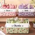Custom Photo Storage Basket - Personalized  Birthday Gifts For Dog Cat Lovers, Dog Dad And Mom, Cat Owners - Life Is Better With My Pet