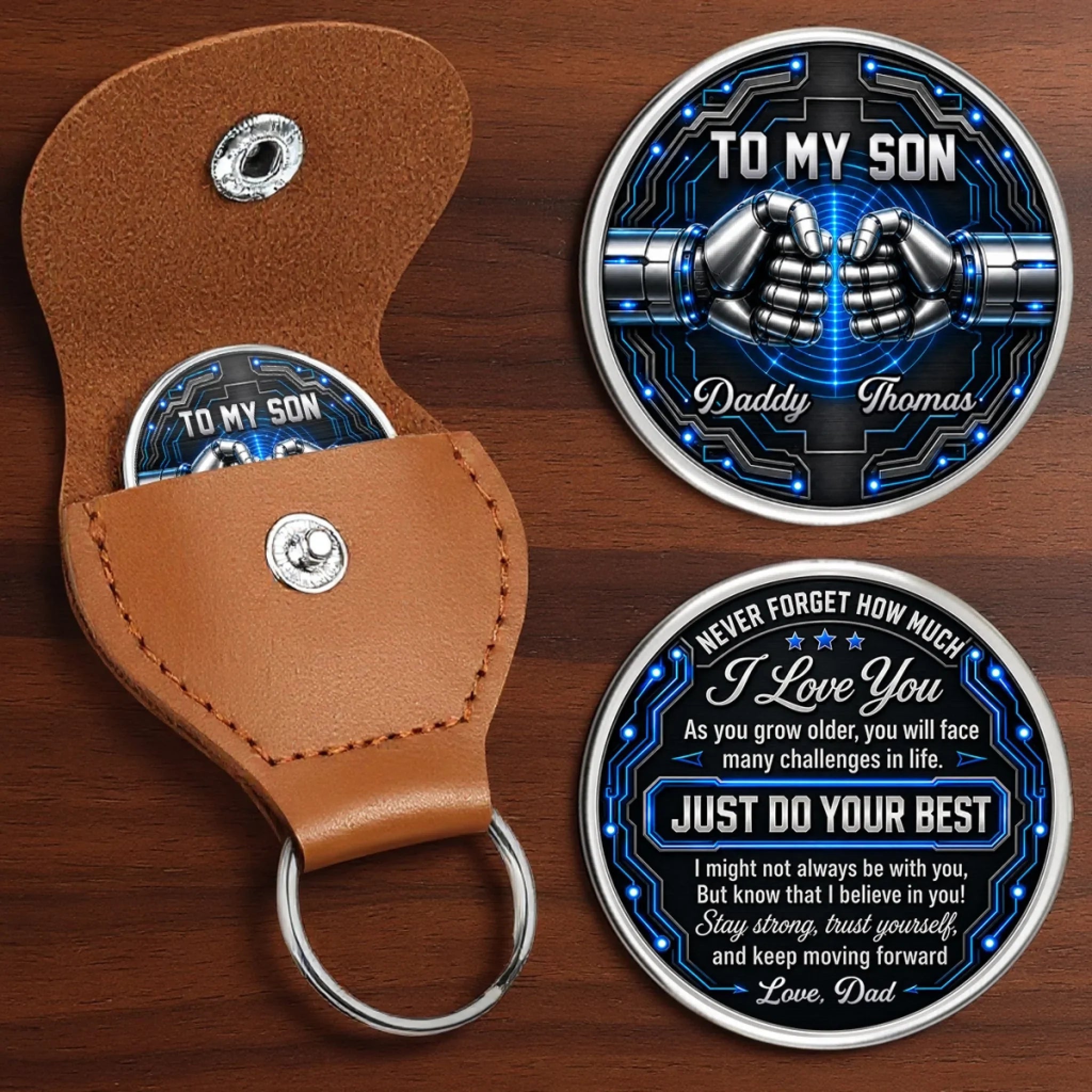 Custom Pocket Hug - Personalized Birthday Gifts For Son, Daughter - Just Do Your Best
