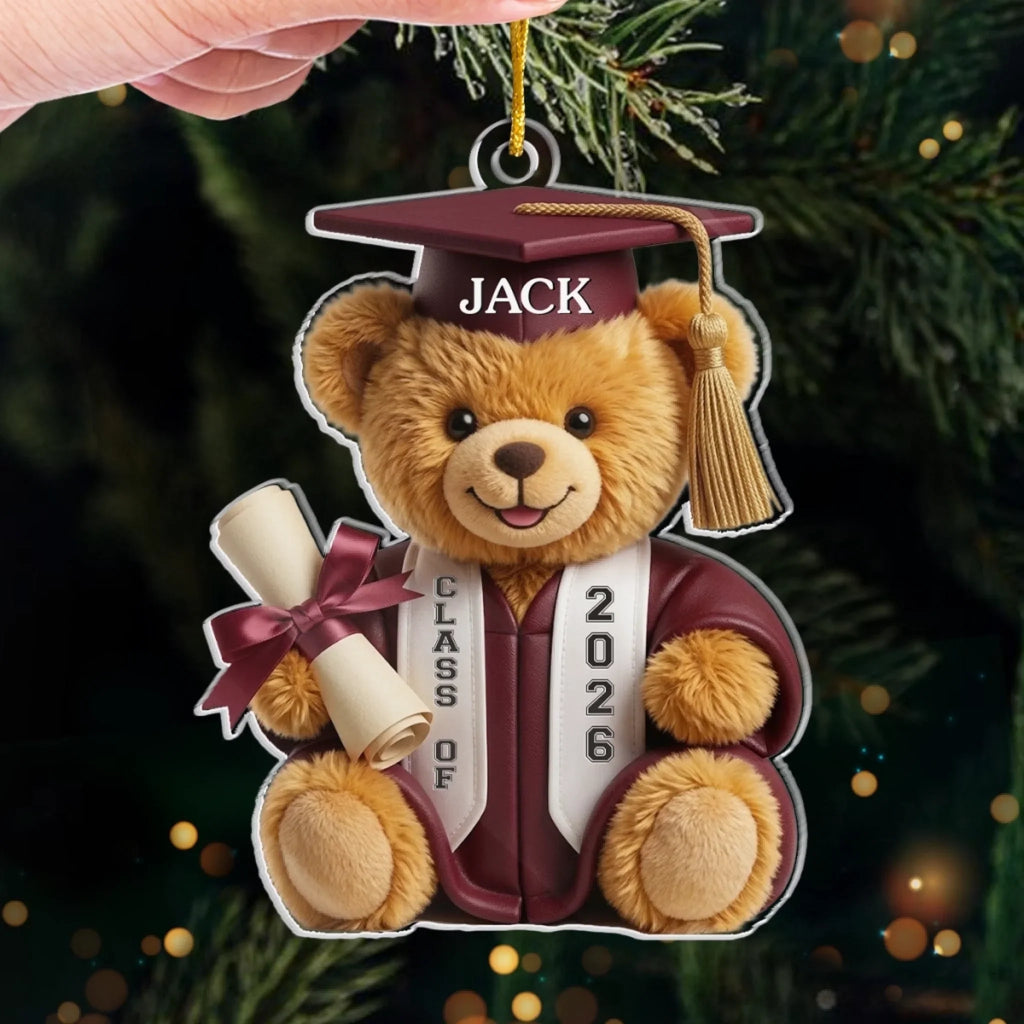 Custom Acrylic Ornament - Personalized Graduation Gifts For Him, Her - So Proud Of You