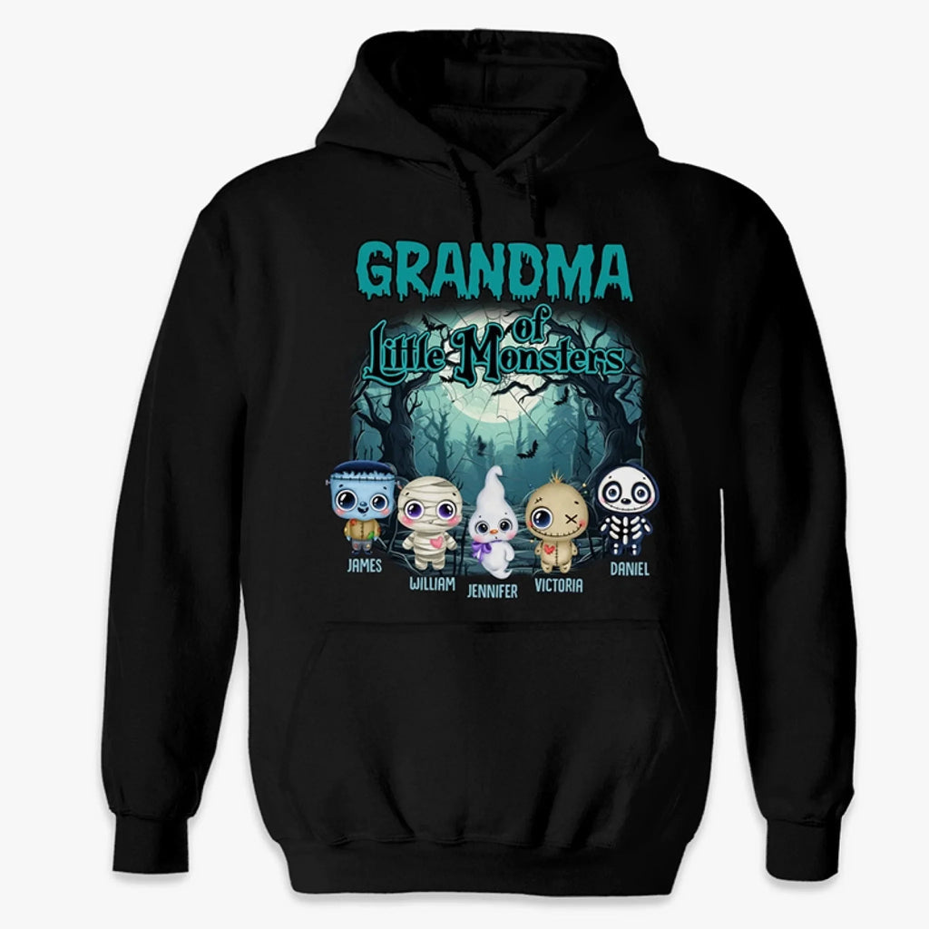 Custom T-shirt, Hoodie - Personalized Halloween Birthday Gifts For Mom, Grandma - Little Monsters, Big Love