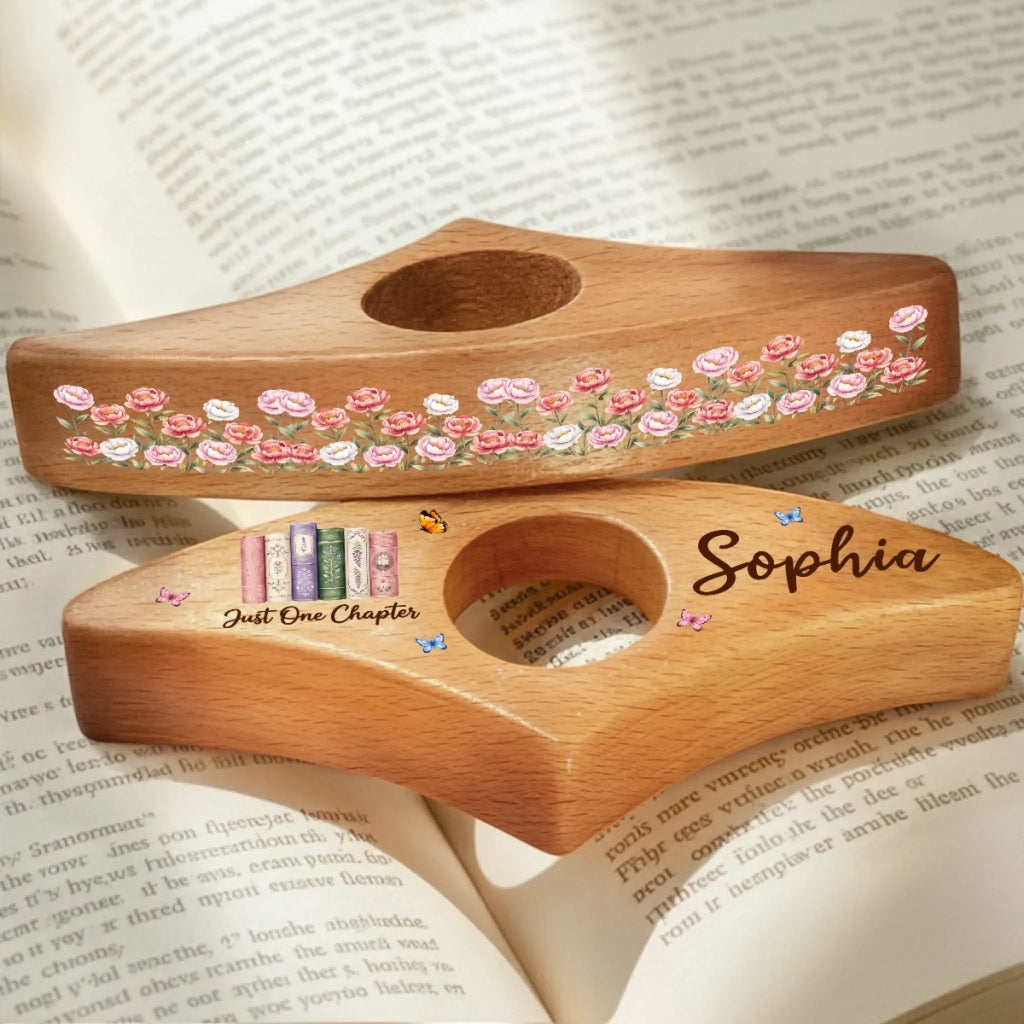 Custom Printed Book Page Holder - Personalized Bookish Gifts For Book Lovers, Bookworms, Readers - Escape Into Stories