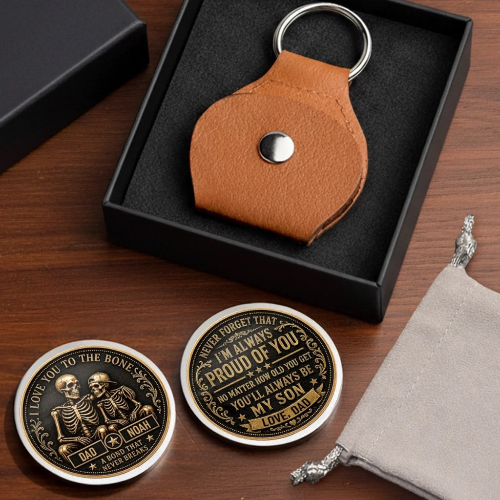 Custom Skeleton Pocket Hug - Personalized Birthday Gifts For Son - Unbreakable Family Ties Always