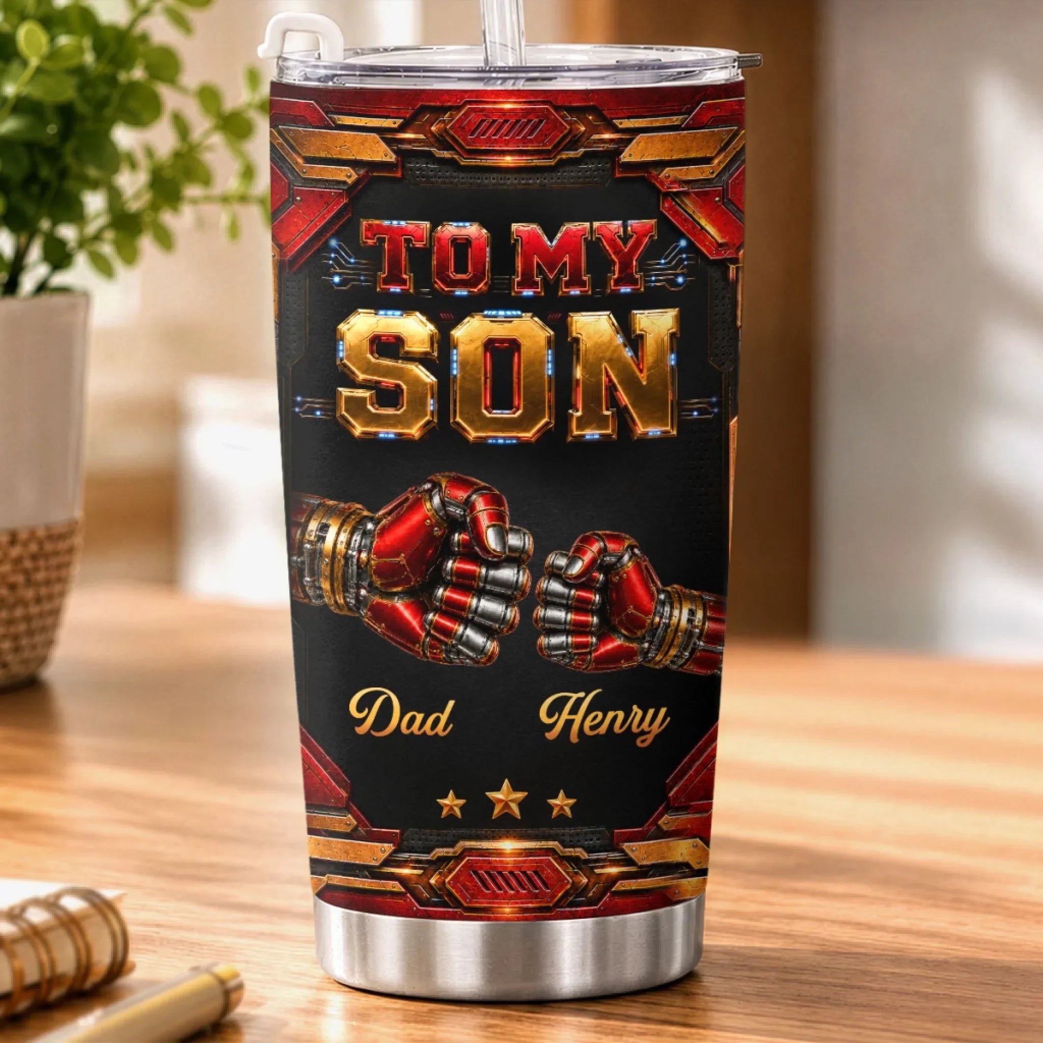 Custom Tumbler - Personalized Birthday Gifts For Son, Daughter - My World My Why