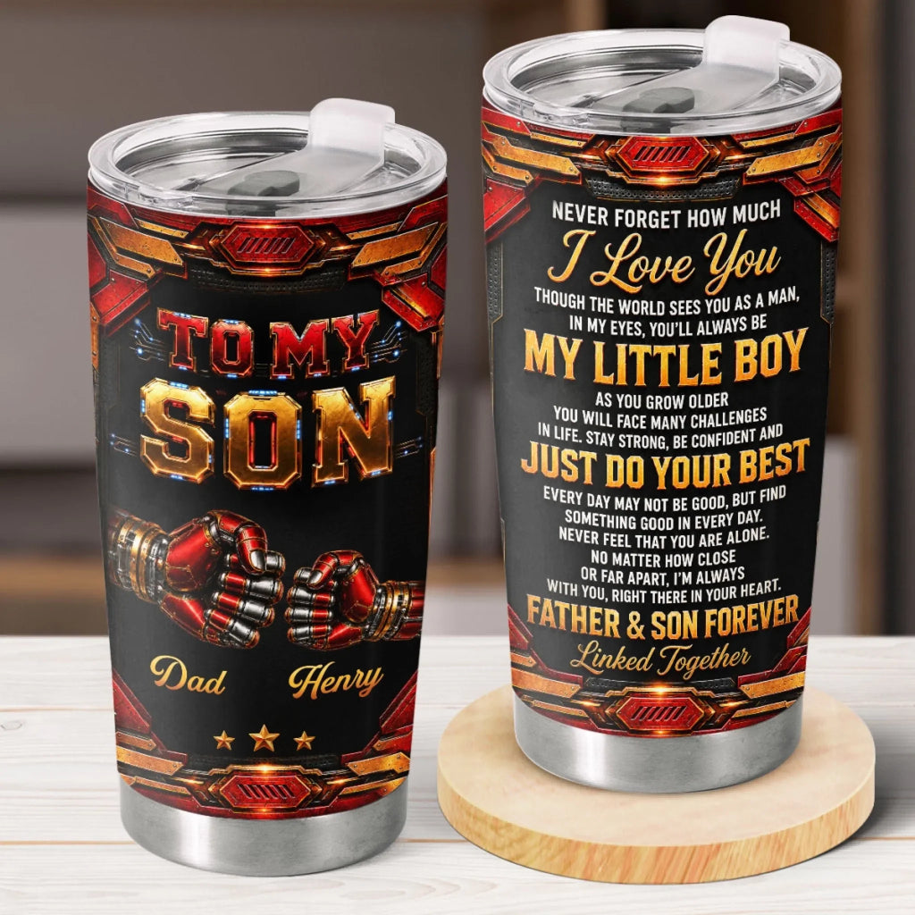 Custom Tumbler - Personalized Birthday Gifts For Son, Daughter - My World My Why