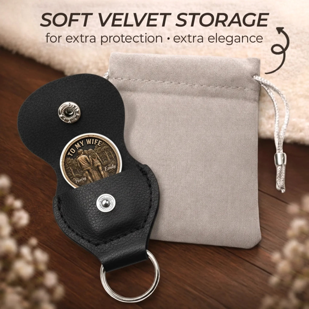 Custom Pocket Hug - Personalized Anniversary Wedding Gifts For Husband And Wife, Him And Her - To My Sweet Wife